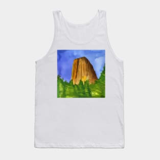 Devils Tower in Wyoming Tank Top